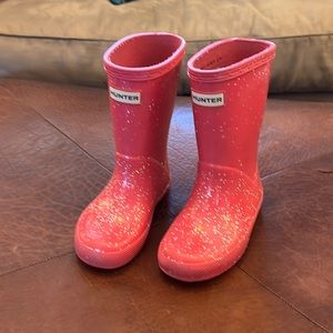 Hunter rainboots girls size 8